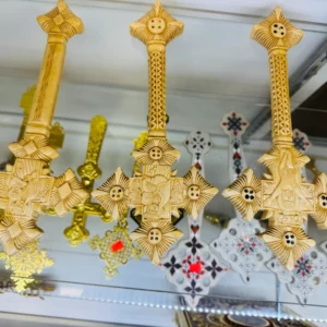 Large wood hand cross
